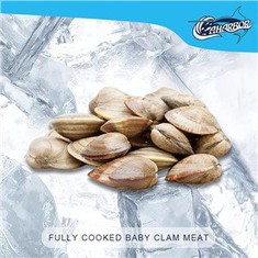 पूरी तरह से पका हुआ बेबी क्लैम मीट
