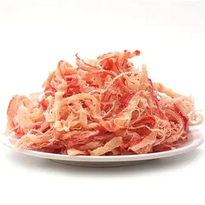 स्क्विड टुकड़े लाल